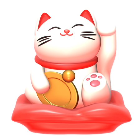 Lucky Cat  3D Icon