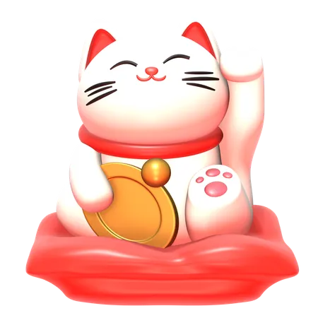 Lucky Cat  3D Icon