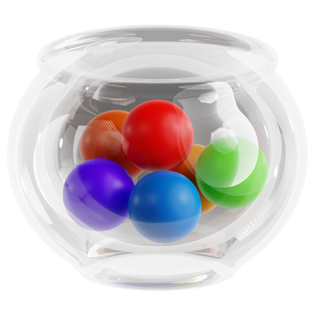 Lucky Draw Bowl  3D Icon