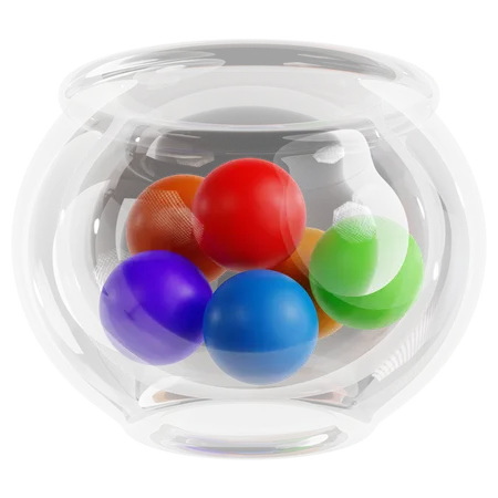 Lucky Draw Bowl  3D Icon