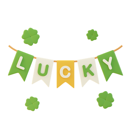 Lucky Flag  3D Icon