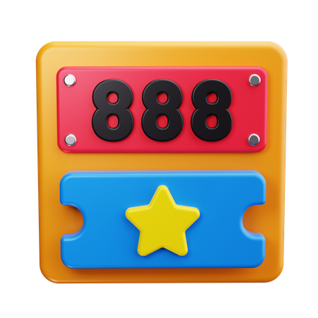 Lucky Numbers  3D Icon