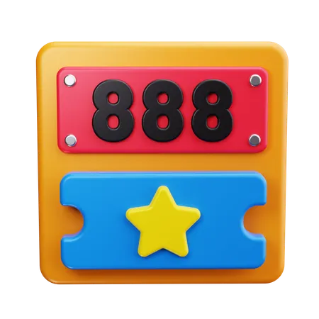 Lucky Numbers  3D Icon