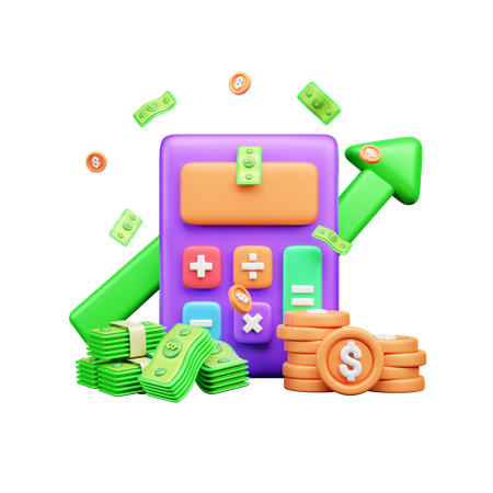 Lucro do investimento  3D Icon