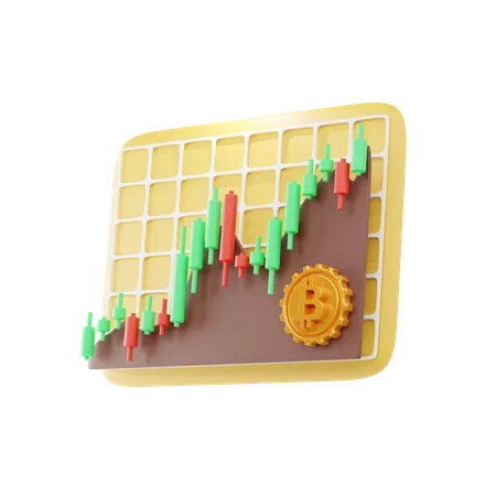 Lucro do mercado de ações  3D Icon