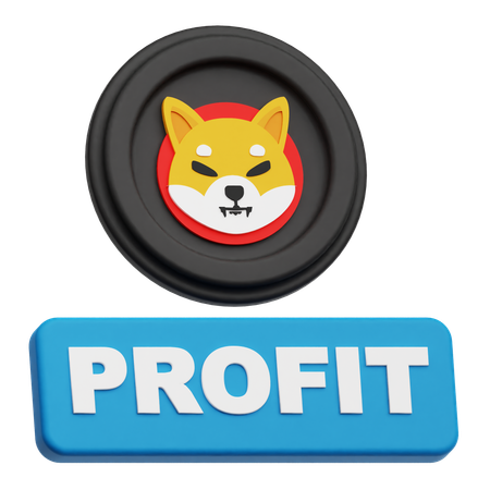 Lucro do Shiba Inu  3D Icon