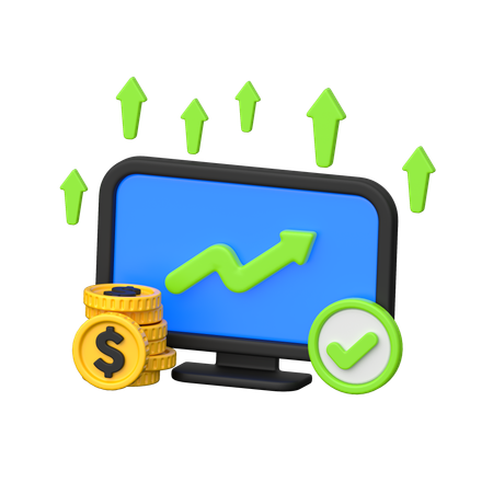Lucro empresarial  3D Icon