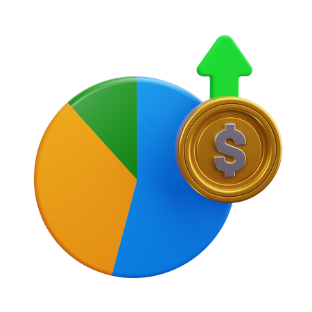 Lucro financeiro  3D Icon