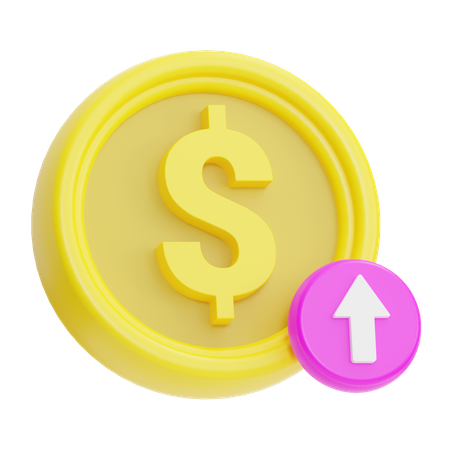 Lucro financeiro  3D Icon