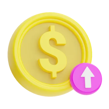 Lucro financeiro  3D Icon