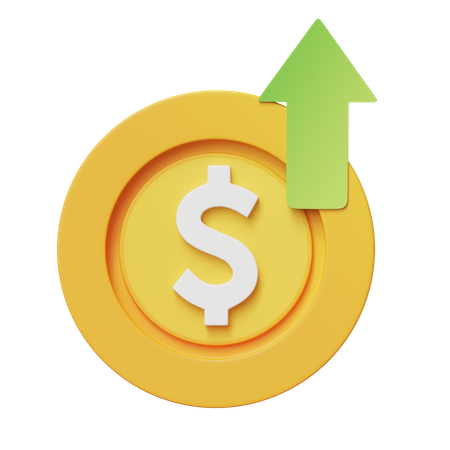 Lucro financeiro  3D Icon