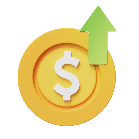 Lucro financeiro  3D Icon