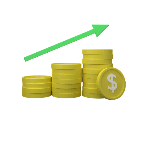 Lucro financeiro  3D Icon