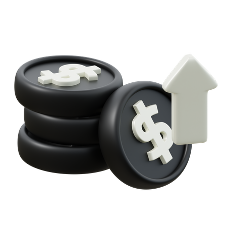 Lucro financeiro  3D Icon