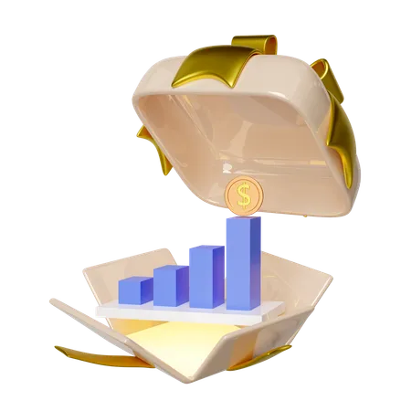 Lucro surpresa  3D Icon