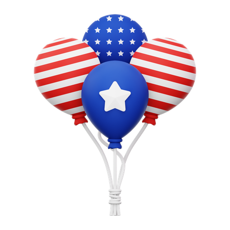 Luftballons  3D Icon