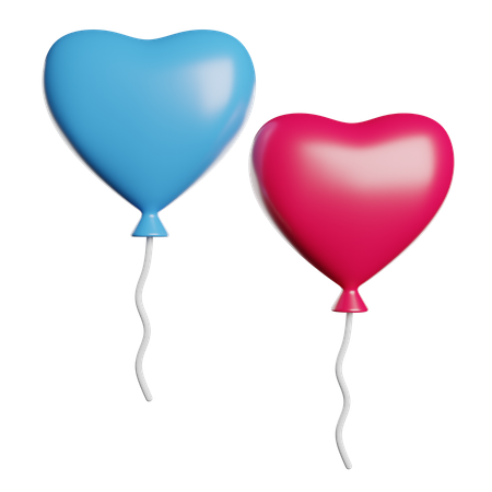 Luftballons  3D Icon