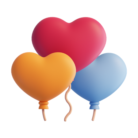 Luftballons  3D Icon