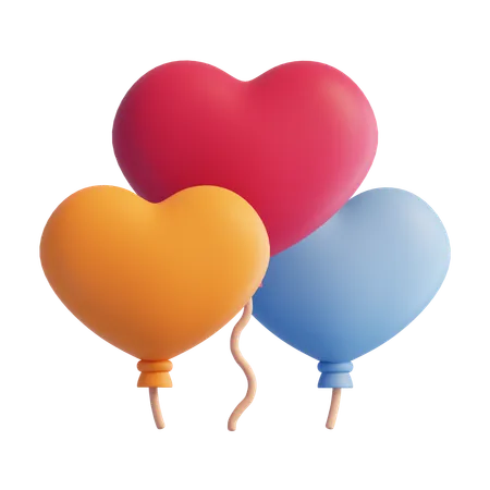 Luftballons  3D Icon