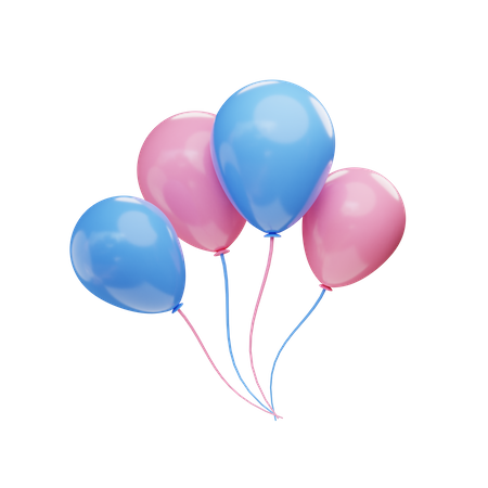 Luftballons  3D Icon