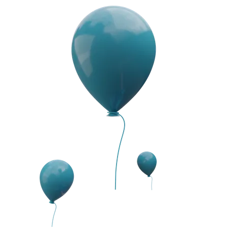 Luftballons  3D Illustration