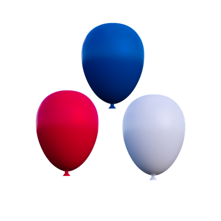 Luftballons  3D Illustration