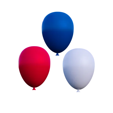 Luftballons  3D Illustration