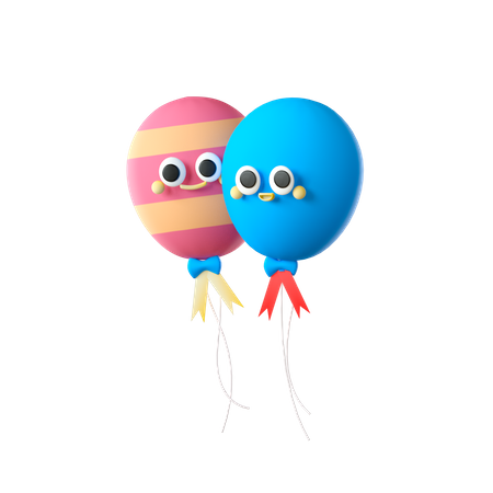 Luftballons  3D Icon