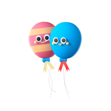 Luftballons  3D Icon