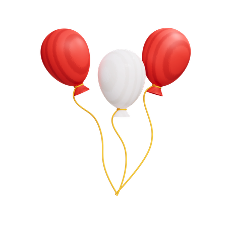 Luftballons  3D Icon