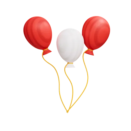 Luftballons  3D Icon