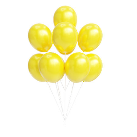 Luftballons  3D Icon