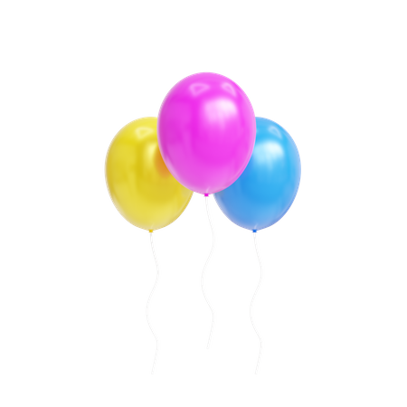 Luftballons  3D Icon