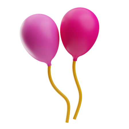 Luftballons  3D Icon