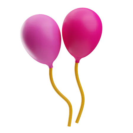 Luftballons  3D Icon