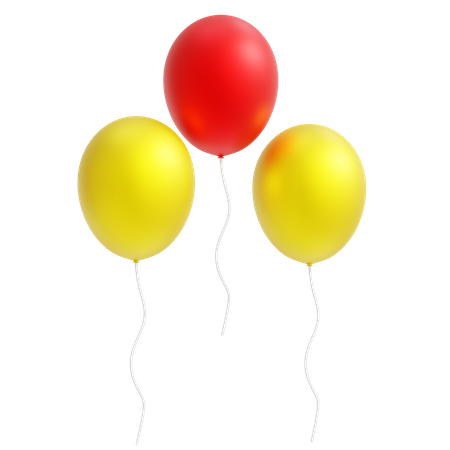 Luftballons  3D Icon