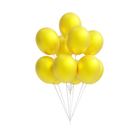 Luftballons  3D Icon