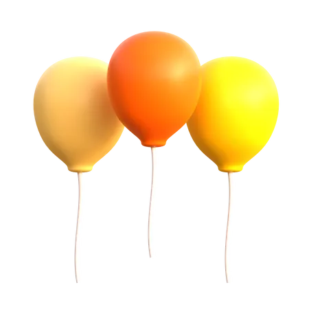 Luftballons  3D Icon