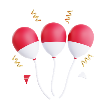 Luftballons  3D Icon