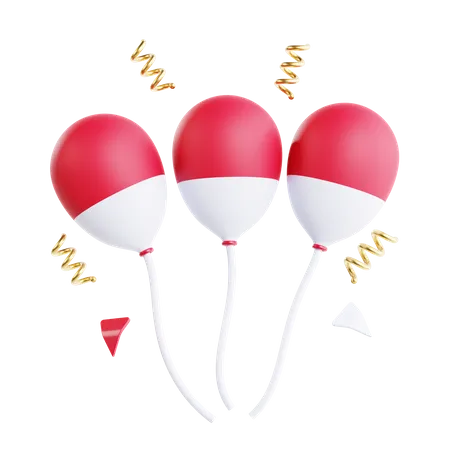 Luftballons  3D Icon