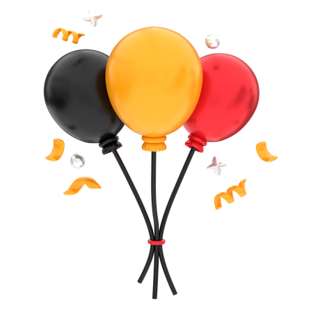 Luftballons Party  3D Icon