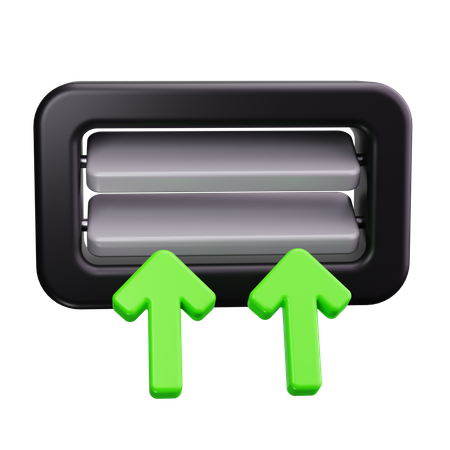 Luftbewegung  3D Icon