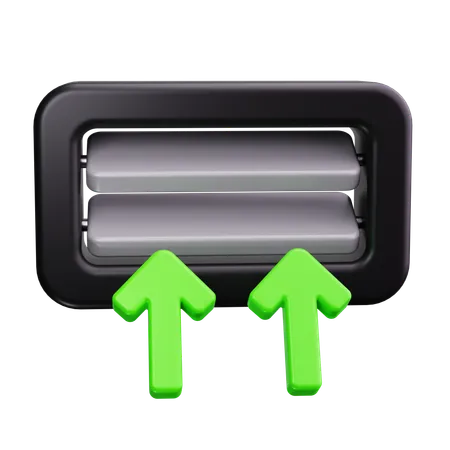 Luftbewegung  3D Icon