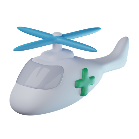 Rettungshubschrauber  3D Icon