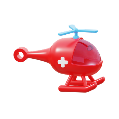 Rettungshubschrauber  3D Icon