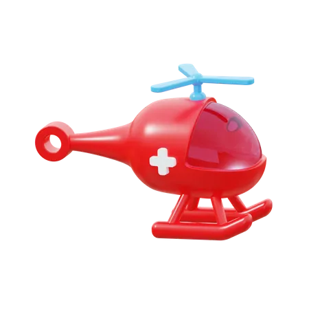 Rettungshubschrauber  3D Icon