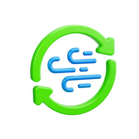 Luftstrom  3D Icon