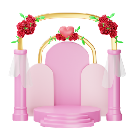 Lugar de la boda  3D Icon