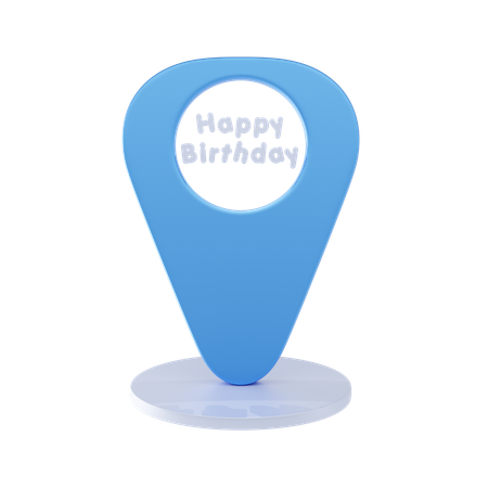 Ubicación de cumpleaños  3D Icon