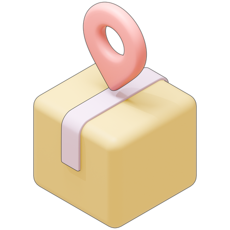Lugar de entrega  3D Icon